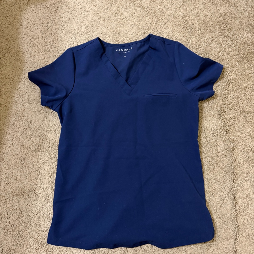 Mandala One Pocket Navy Top XSMALL